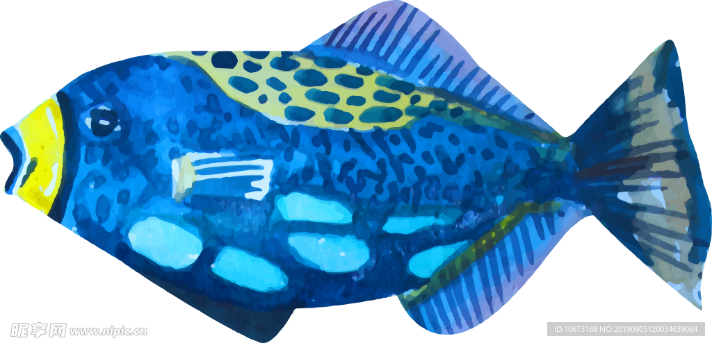 卡通海洋生物