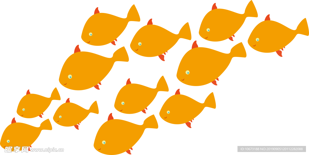 卡通海洋生物
