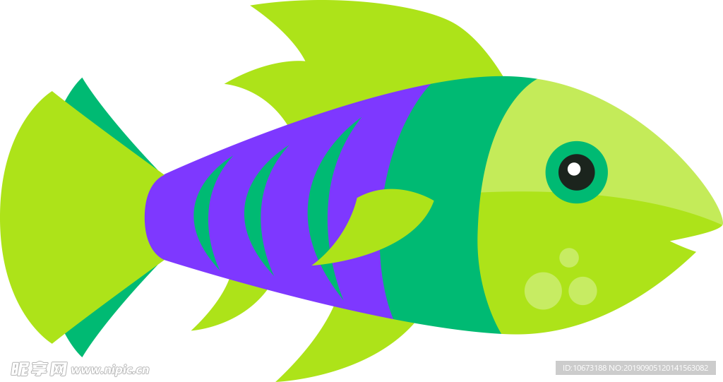 卡通海洋生物