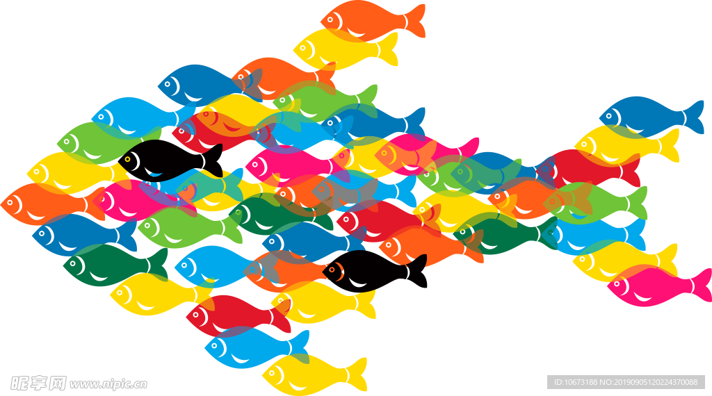 卡通海洋生物