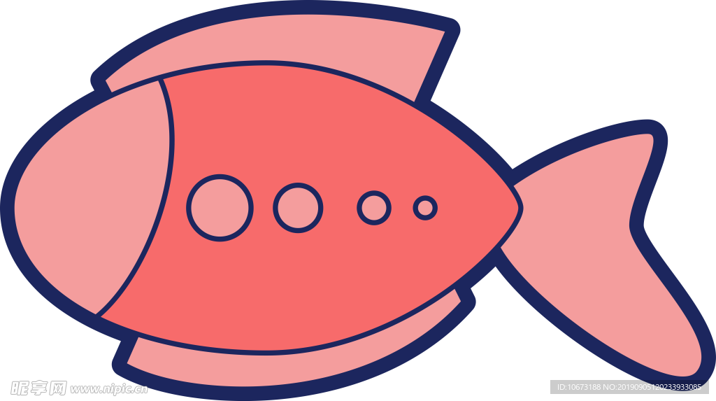 卡通海洋生物