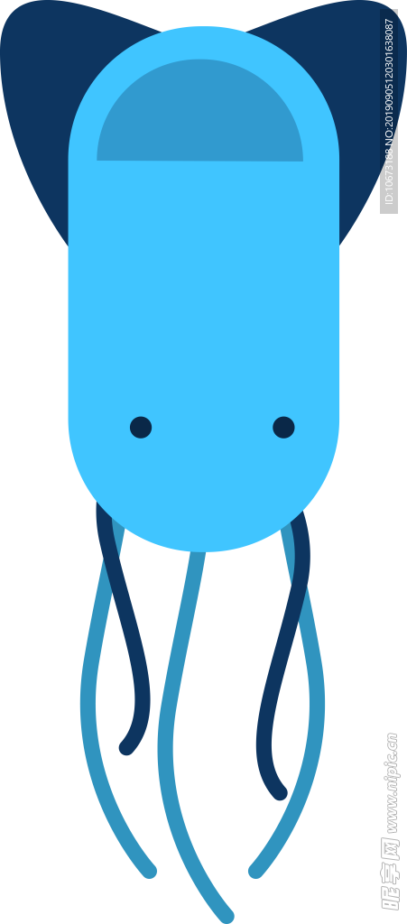 卡通海洋生物