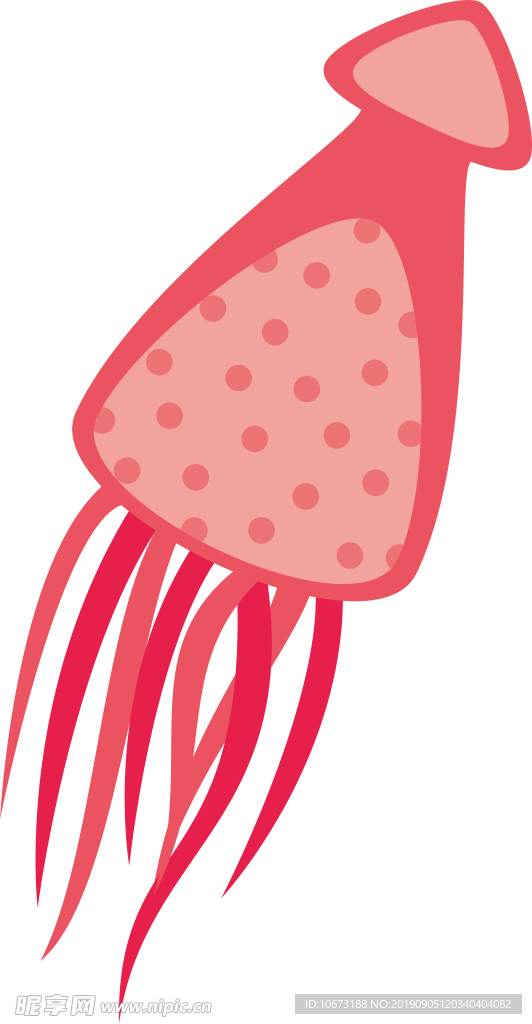 卡通海洋生物