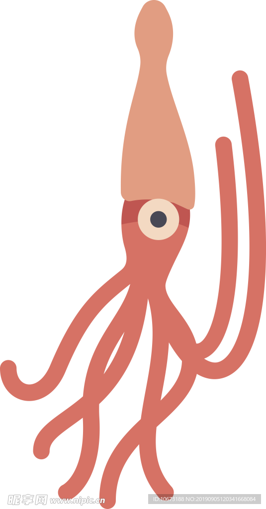 卡通海洋生物