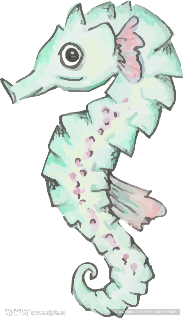 卡通海洋生物