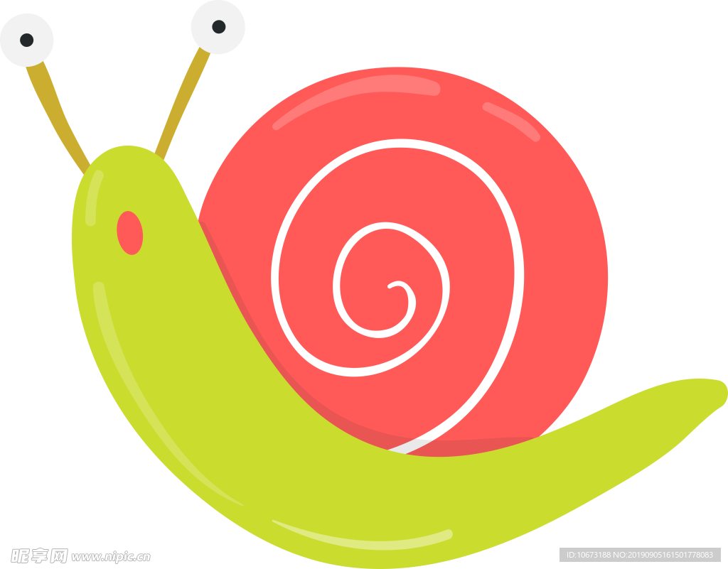 卡通蜗牛