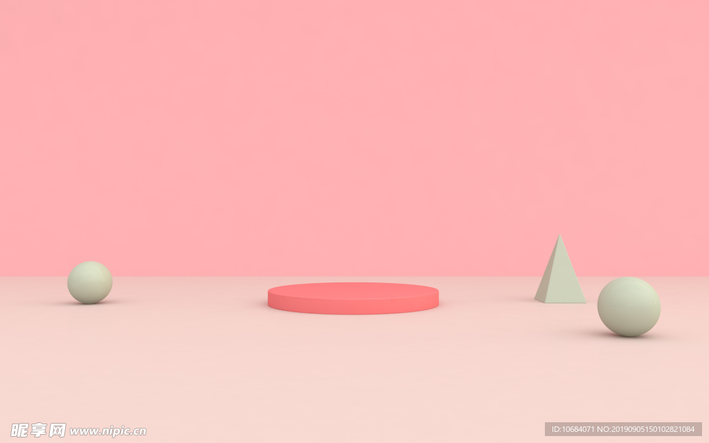 高清炫彩C4D立体空间背景图片