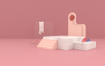 高清炫彩C4D立体空间背景图片