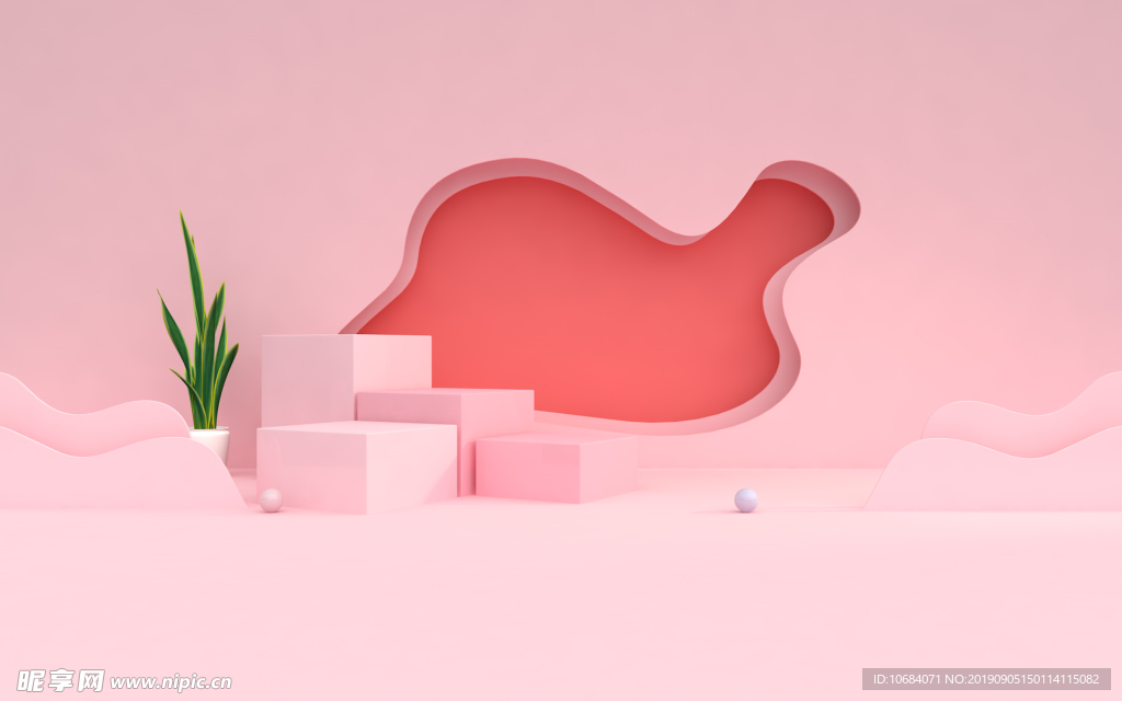 高清创意C4D立体背景图片