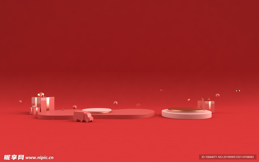 高清创意C4D立体背景图片