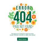 创意404页面花卉