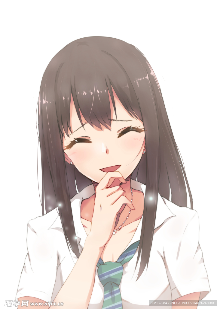 女孩卡通插画动漫人物