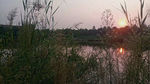 夕阳晚景摄影图