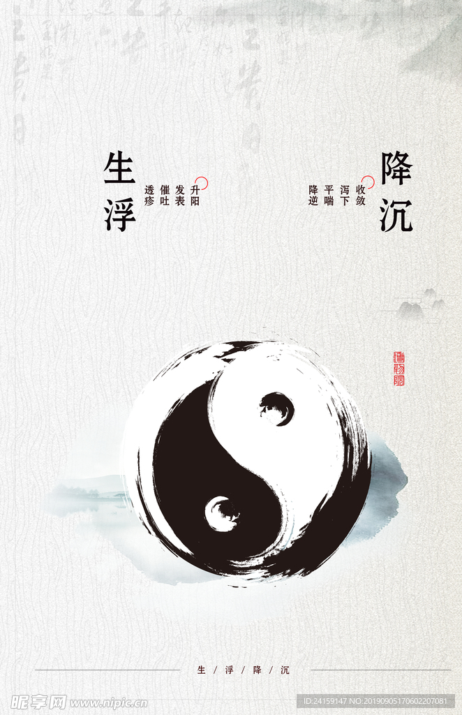 生浮  降沉
