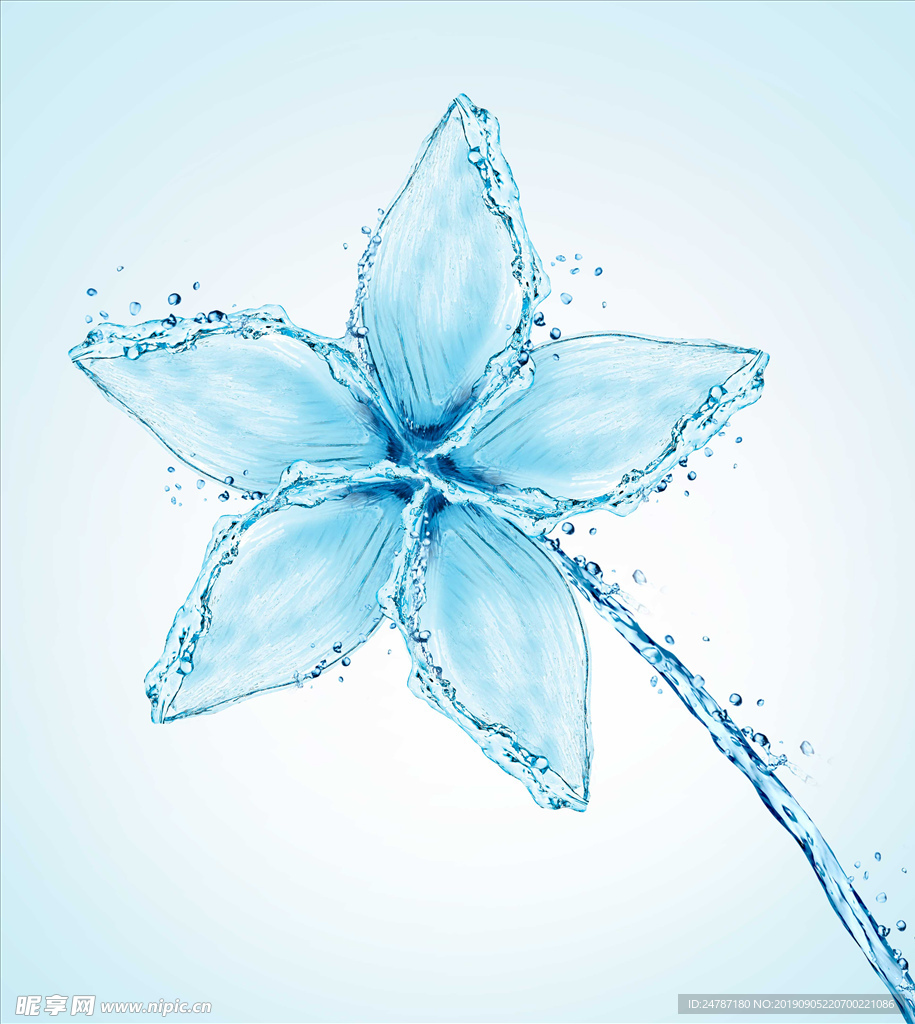 花朵水液态