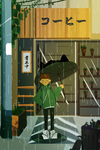 24节气雨水插画