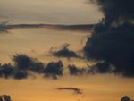 橙色天空背景