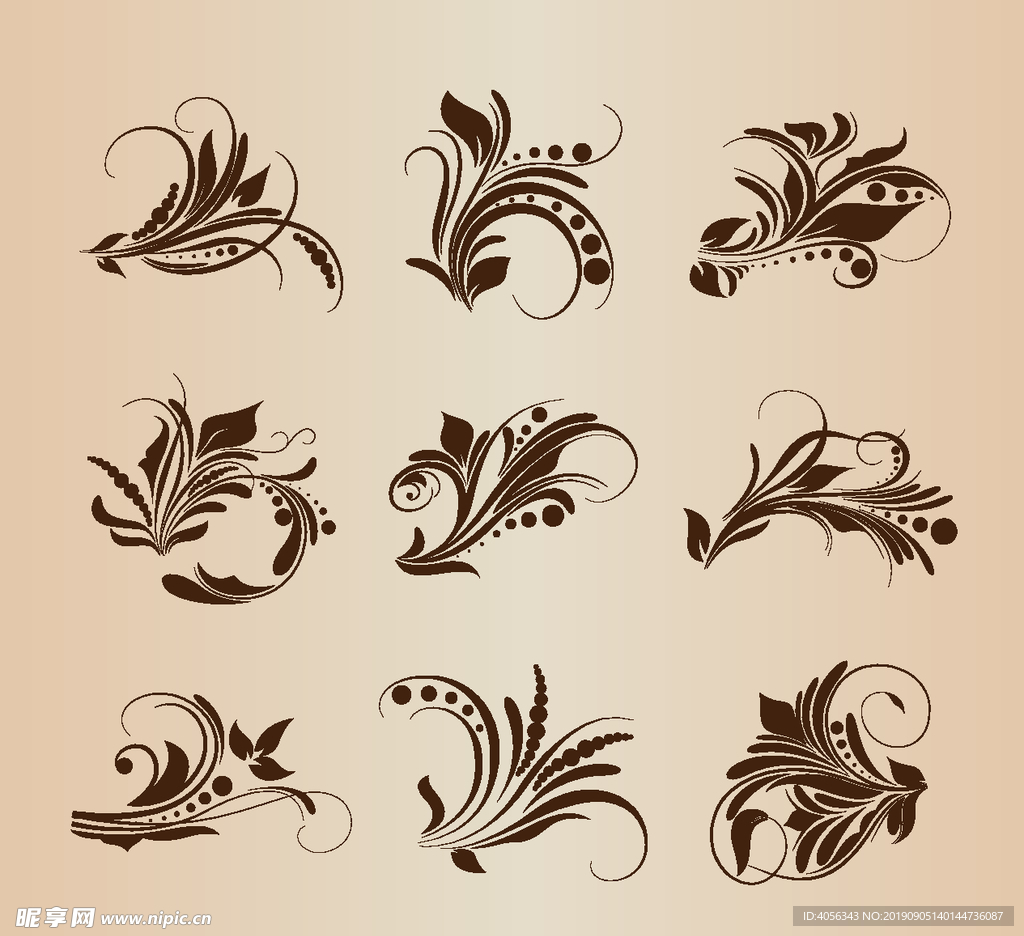 欧式花纹