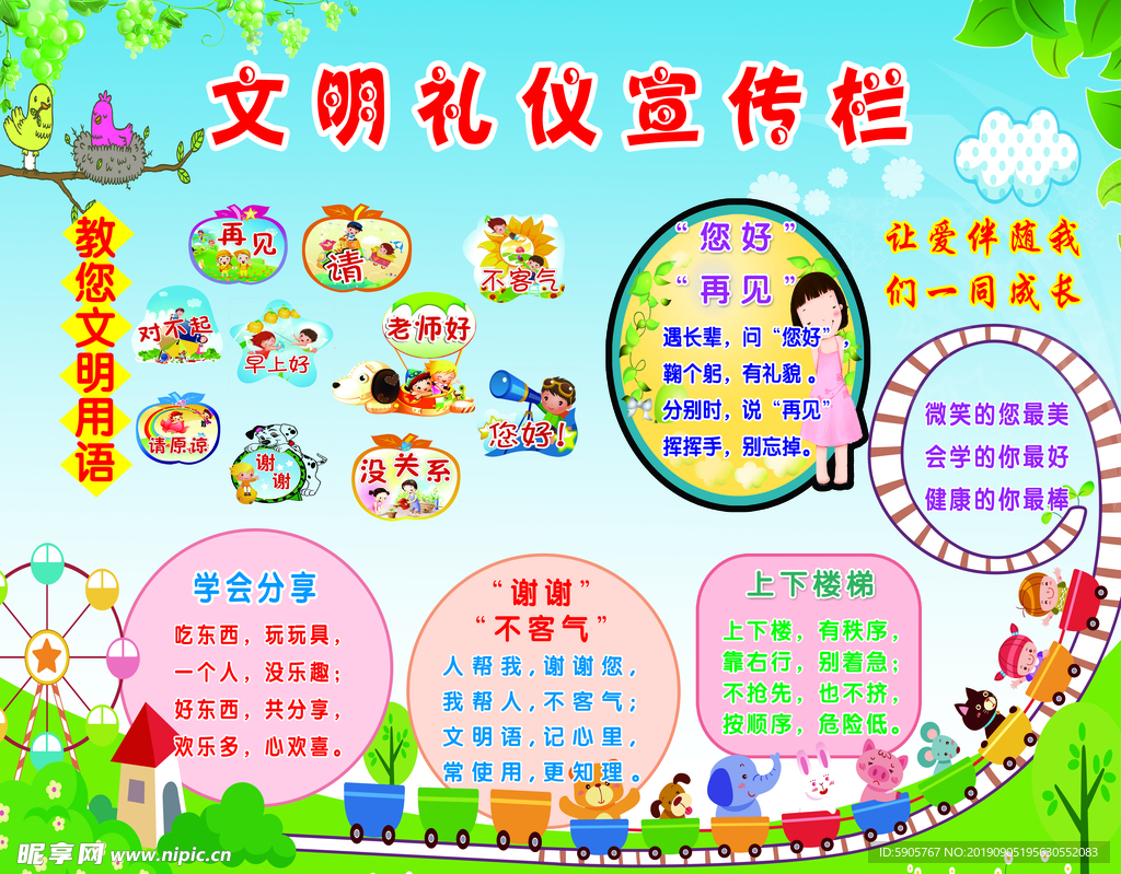 文明礼仪宣传栏