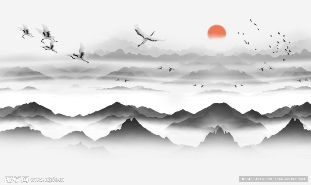 中式水墨画