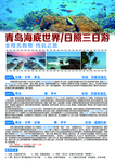 青岛海底世界日照旅游海报