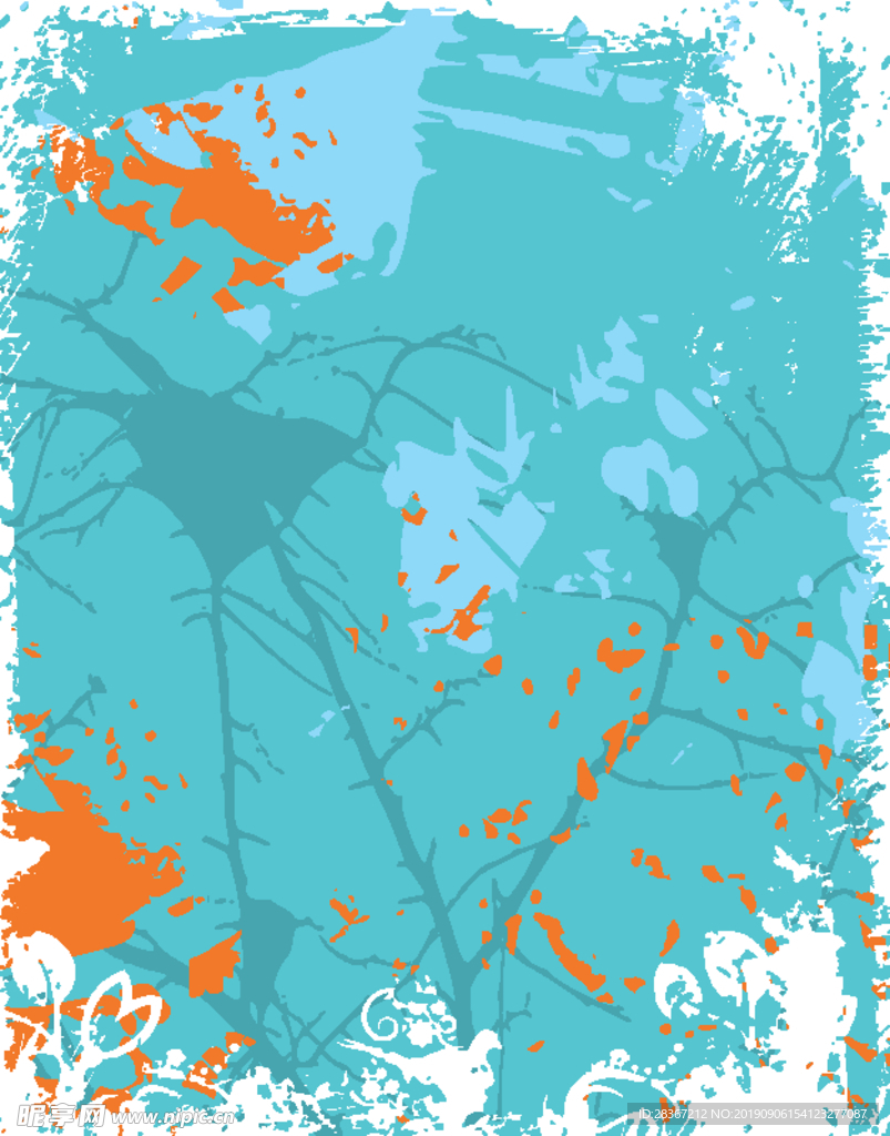 背景 底纹 设计 壁画 花边