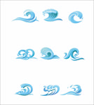浪花素材