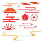 中国风祥云花纹装饰图案