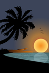海边夜景