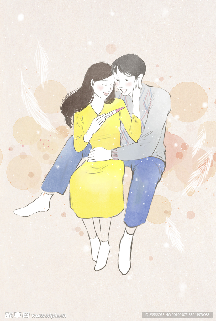 温馨家庭创意插画