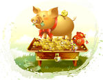 金猪矢量图