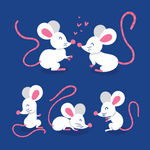卡通动物老鼠