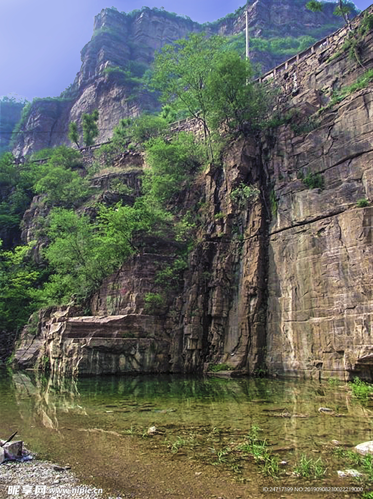 太行山岩石崖壁岩壁