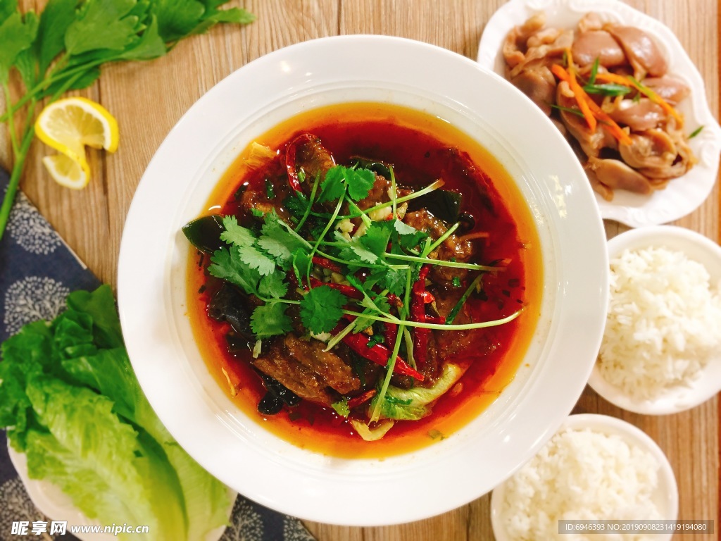 水煮牛肉套餐