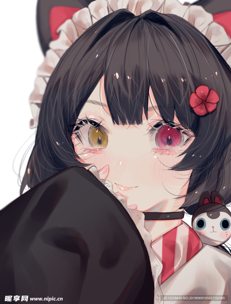 女孩卡通插画动漫人物