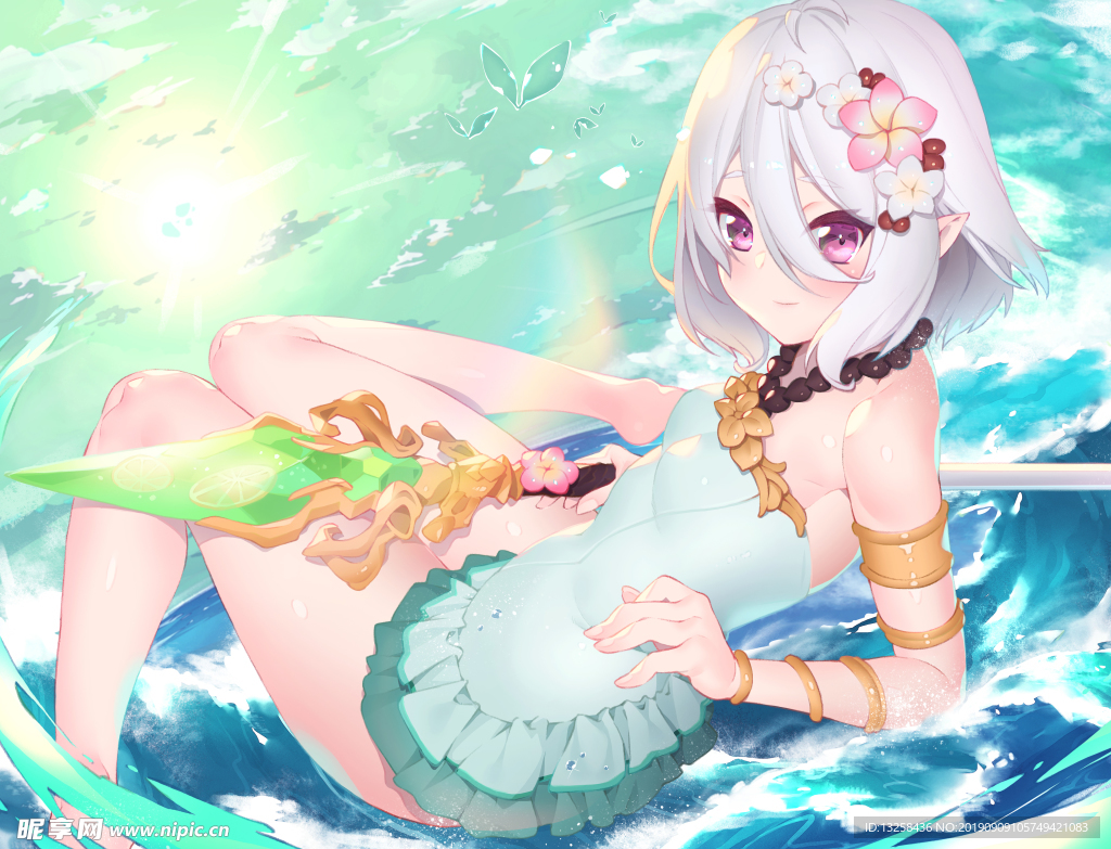 女孩卡通插画动漫人物