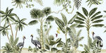 热带森林植物火烈鸟图片