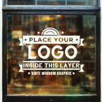 玻璃窗户logo样机