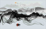 水墨山水画