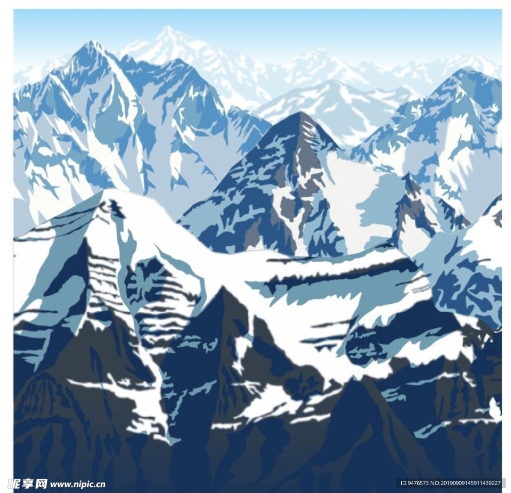 冰川 雪山