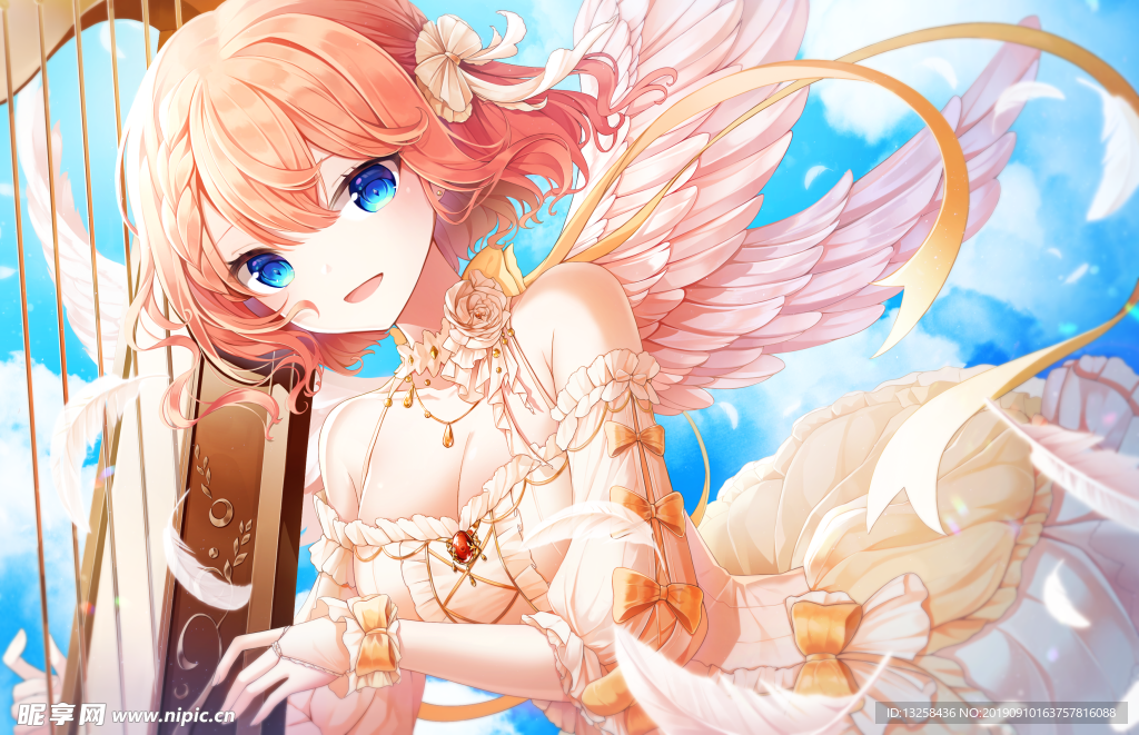 女孩卡通插画动漫人物