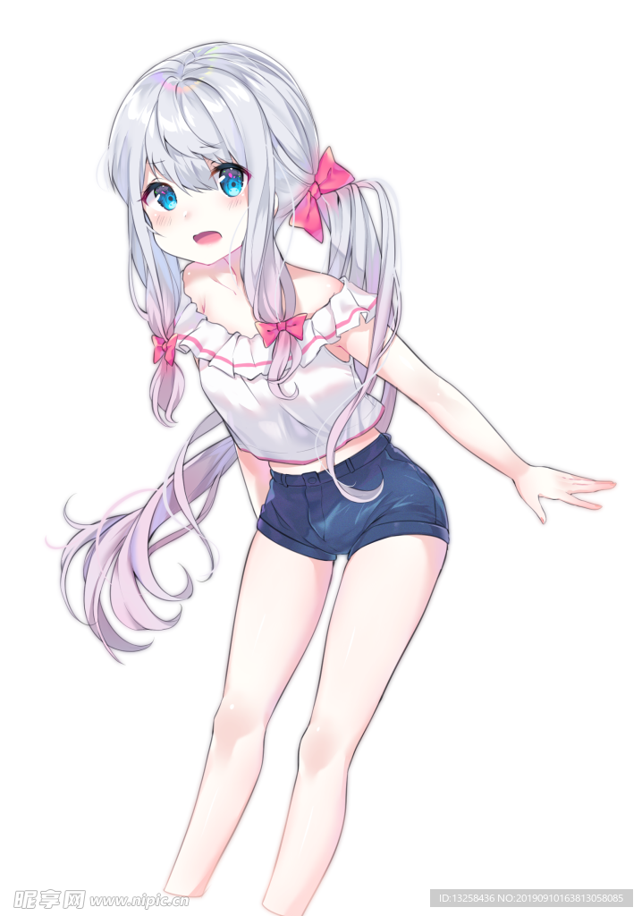 女孩卡通插画动漫人物