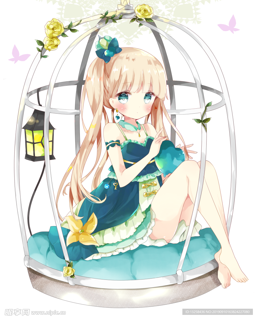 女孩卡通插画动漫人物