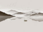 山水油画效果
