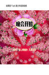 牡丹唯美放花晚会开始高清视频