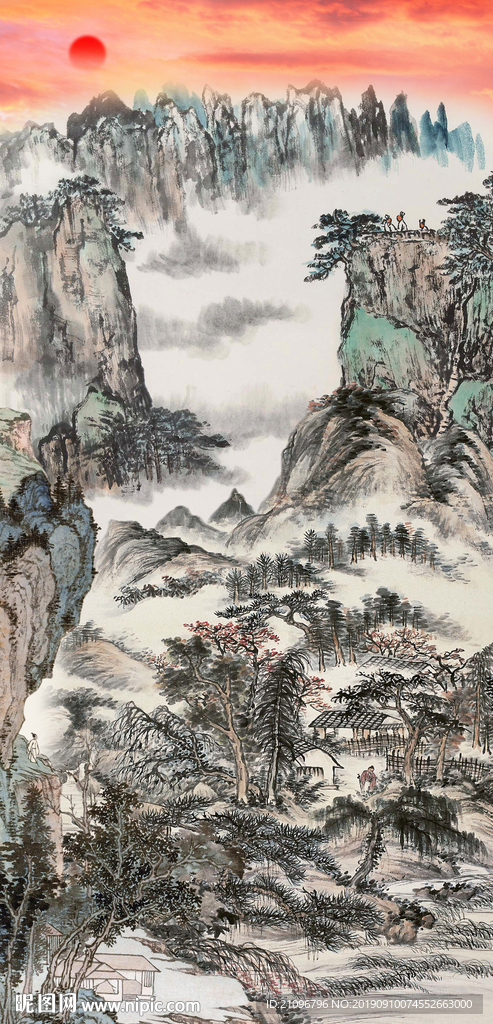 玄关 国画