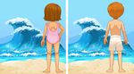 小孩背部