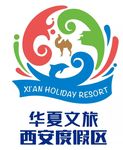 华夏文旅西安度假区矢量LOGO