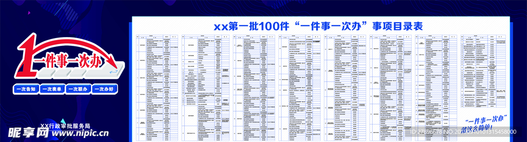 一件事一次办