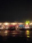车窗雨滴风景 夜晚 机场东路